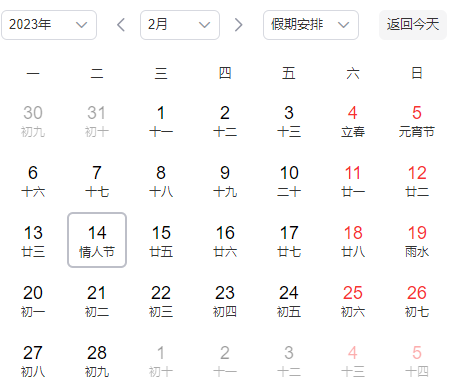 2023|2023年情人节是农历的哪一天