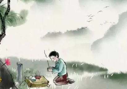 清明|2022清明上坟烧纸画圈是逆时针还是顺时针