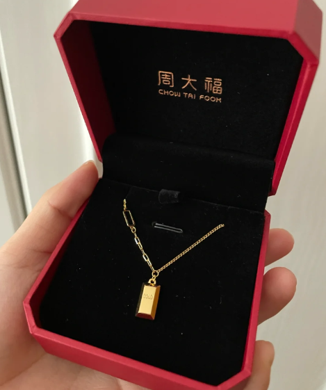 周大福|周大福小金条项链多少克
