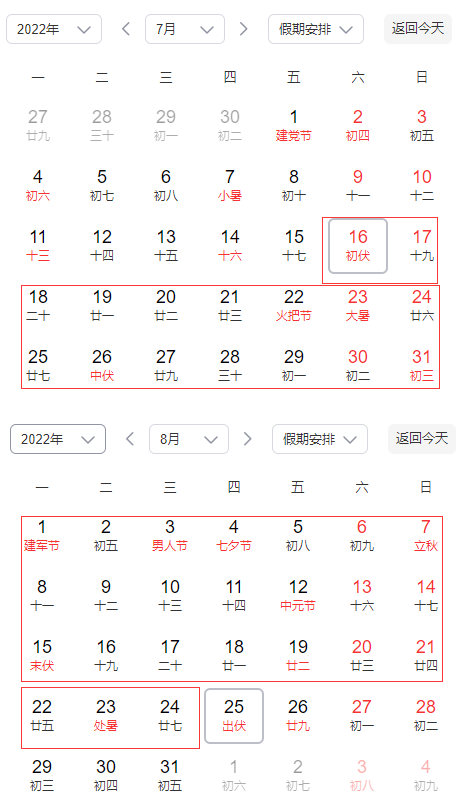 2022|2022年三伏天是30天还是40天