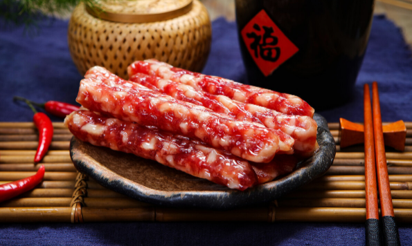 香肠|香肠放微波炉里面转几分钟就可以吃了