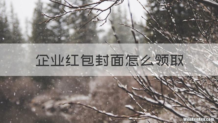 企业红包封面怎么领取